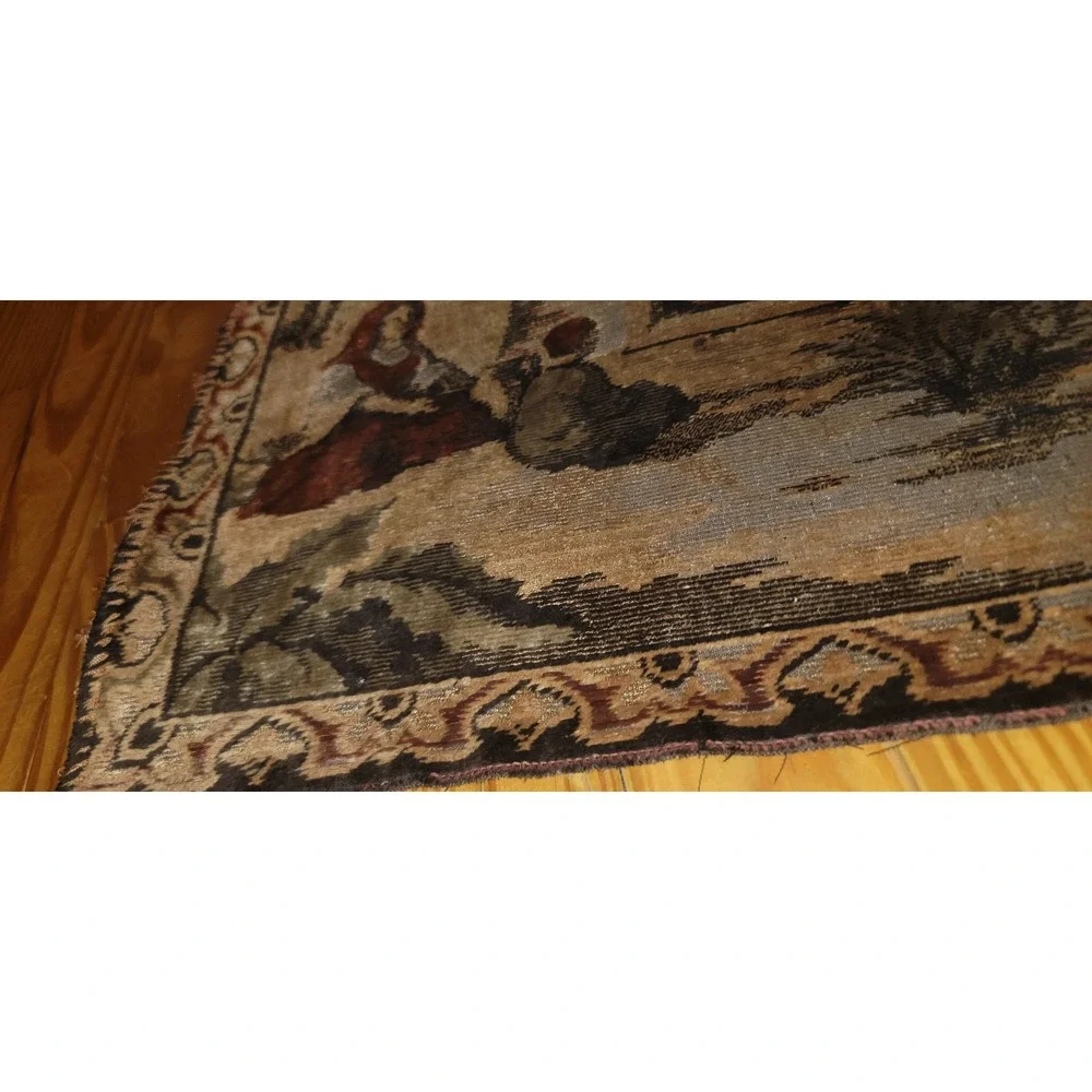 Vintage Nativity Scene Camel Religious Wall Hanging Tapestry Art Decor